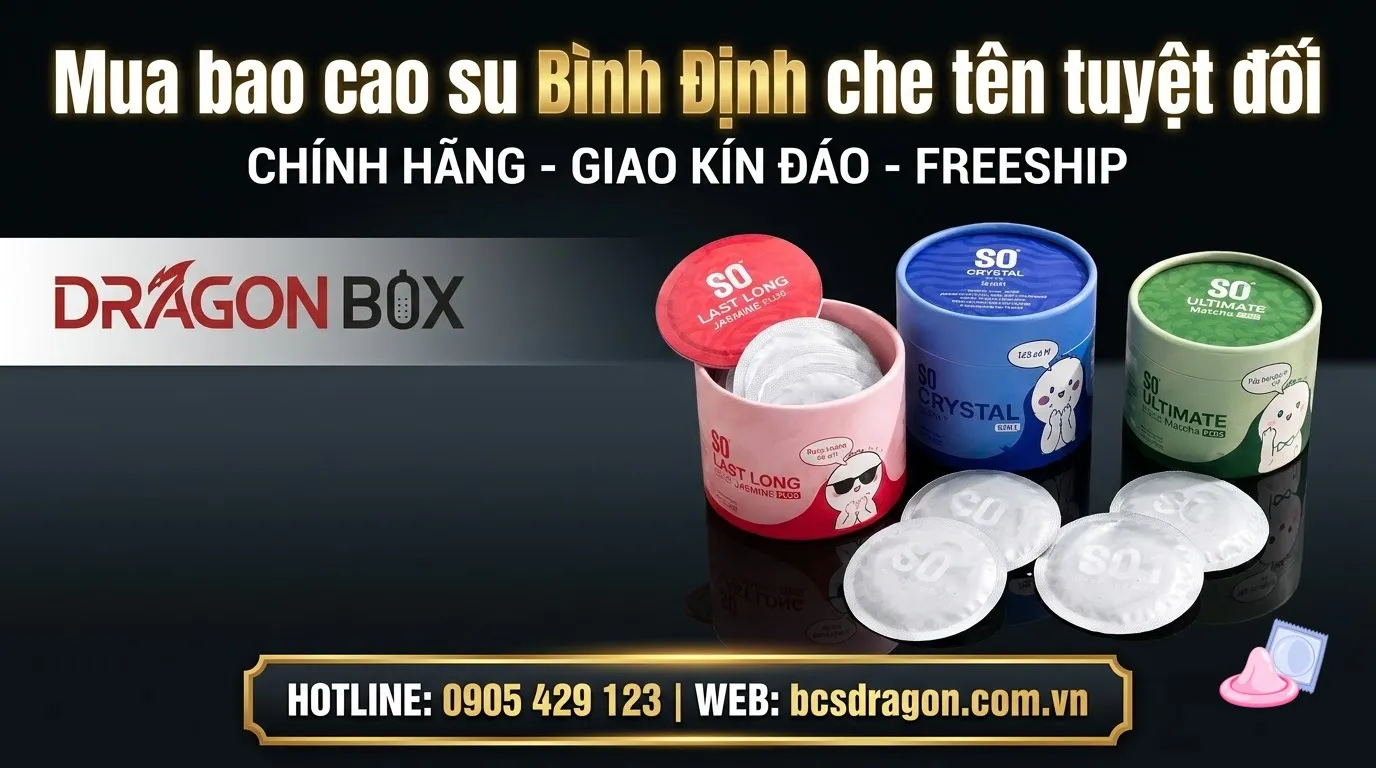Mua bao cao su Bình Định che tên tuyệt đối