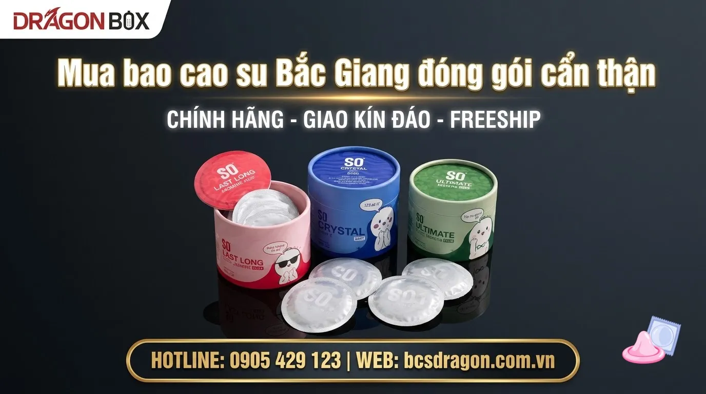 Mua bao cao su Bắc Giang đóng gói cẩn thận